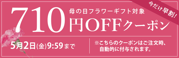 母の日スペシャルクーポン