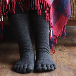 5本指 厚手靴下