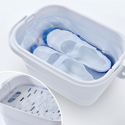 折りたためる つけ置き洗いバケツ