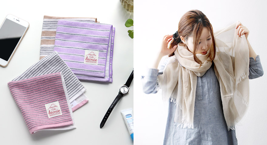 ハンカチ＆ガーゼストール