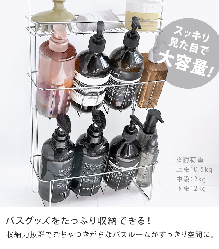 燕さんの3段バスラック