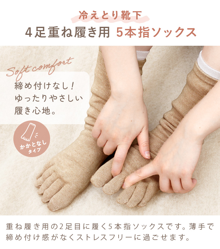 冷えとりオーガニック5本指ソックス